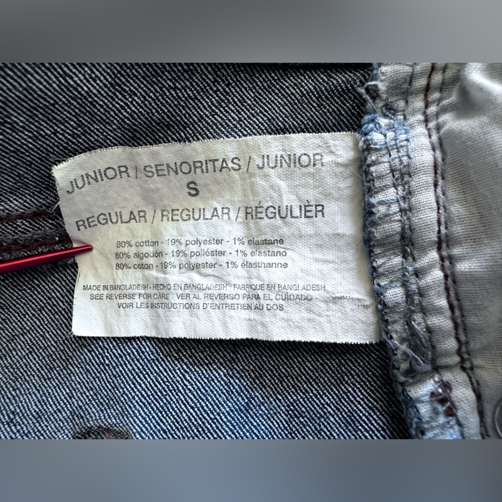 BLACK DAISY Junior Regular Blue Denim Overalls Size S Adjustable Straps Pockets - Picture 11 of 13